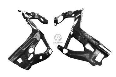 Carénage de Cadre Carbone pour BMW S 1000 RR 2019- / M 1000 RR 2021- / S 1000 R 2021- Carbone+Fibre de Verre | Toile Contraignant | Brillant