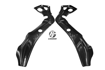 Carbon Frame Cover for BMW S1000RR 2015- Carbon+Fibreglass | Plain Weave | Glossy