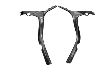 Carénage de Cadre Carbone pour Honda CB650R/CBR650R Carbone+Fibre de Verre | Toile Sergé | Brillant