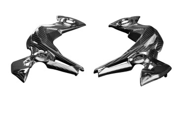 Carenado de marco Carbono por Kawasaki Z900 2020- Carbono+Fibra de Vidrio | Patron Enlazado | Brillante