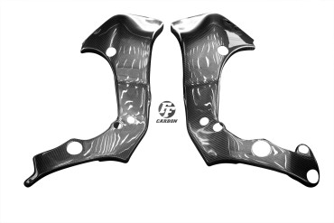 Carenado de marco Carbono por Kawasaki ZX-10R 2016- Carbono+Fibra de Vidrio | Patron Enlazado | Brillante