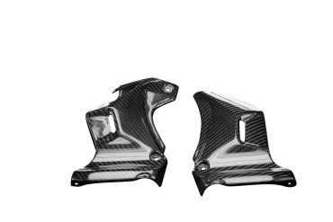 Carénage de Cadre près tête de guidon Carbone pour Kawasaki Z900 RS Carbone+Fibre de Verre | Toile Sergé | Brillant
