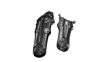 covertor de correas Carbono por Ducati Monster 1100 EVO - Hypermotard 1100 EVO 2010-2013 Carbono+Fibra de Vidrio | Patron Enlazado | Brillante