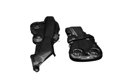 covertor de correas Carbono por Ducati Multistrada 1200 / 1200S 2010-2014 / 950 2017-/ V2 2022- Carbono+Fibra de Vidrio | Patron Sencillo | Brillante