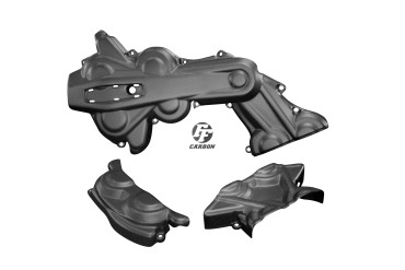 Ccopricintura Carbonio per Ducati Multistrada 1200 2015-2017 / 1200S Touring Carbonio+Fibra di Vetro | Tela | Opaco