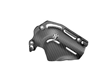 Coperchio del pignone Carbonio per Ducati Hyperstrada / Hypermotard 821 2013-2015 939 2016- / Monster 797 100% Carbonio | Spigato | Opaco