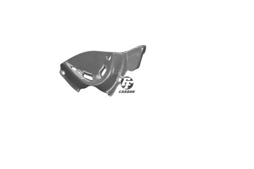 Covertor al engranage Carbono por Ducati Monster 1200 / 1200S 2014-2016 Carbono+Fibra de Vidrio | Patron Sencillo | Brillante