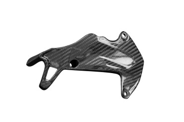 Covertor al engranage Carbono por Ducati Streetfighter V2 2021- Carbono+Fibra de Vidrio | Patron Enlazado | Brillante