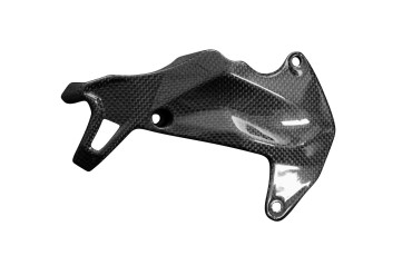 Covertor al engranage Carbono por Ducati Streetfighter V2 2021- Carbono+Fibra de Vidrio | Patron Sencillo | Brillante