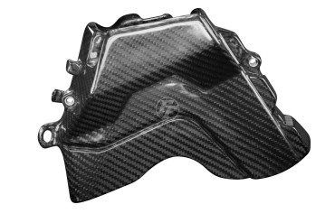 Carbon Sprocket Cover for Honda CRF 1000 L Africa Twin 2016- Carbon+Fibreglass | Twill Weave | Glossy