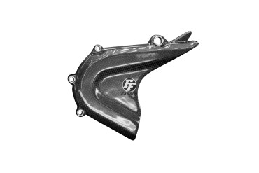 Cache pignon Carbone pour KTM Duke 125 2011- 2019 Carbone+Fibre de Verre | Toile Contraignant | Brillant