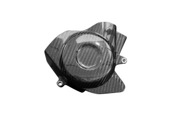 Carbon Sprocket Cover for Kawasaki ER-6F / ER-6N 2006-2008 Versys KLE650 2007-2009 Carbon+Fibreglass | Twill Weave | Glossy