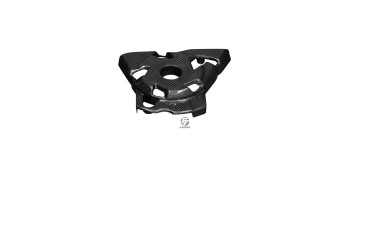 Carbon Sprocket Cover for Kawasaki Z1000 2010-2018 Carbon+Fibreglass | Plain Weave | Glossy