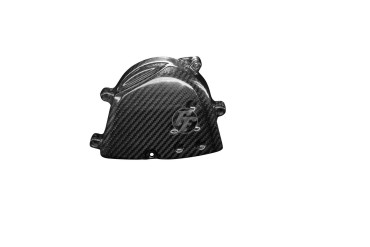 Carbon Sprocket Cover for Kawasaki ZX6R 636 2005-2006 Carbon+Fibreglass | Twill Weave | Glossy
