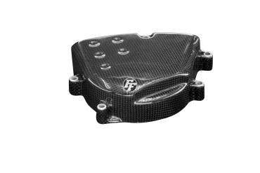 Carbon Sprocket Cover for Kawasaki ZX6R 636 2005-2006 Carbon+Fibreglass | Plain Weave | Glossy