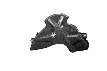 Carbon Sprocket Cover for Suzuki GSX-R 1000 2017- Carbon+Fibreglass | Plain Weave | Glossy