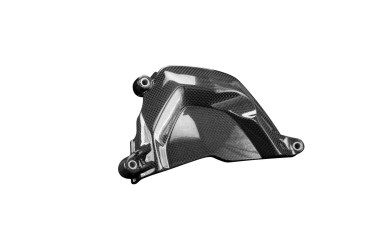 Carbon Sprocket Cover for Triumph Speed Triple 1200 RS / RR 2021- Carbon+Fibreglass | Plain Weave | Glossy