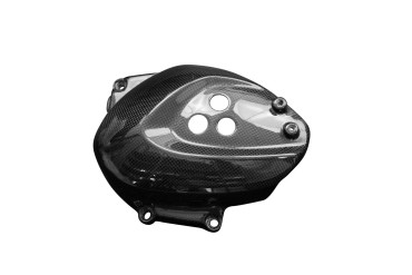 Carbon Sprocket Cover for Triumph Speed Twin 2021- / Thruxton / Thruxton R Carbon+Fibreglass | Plain Weave | Glossy