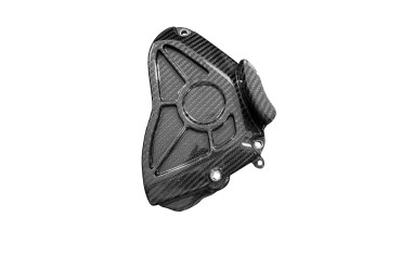 Covertor al engranage Carbono por Yamaha YZF-R1 2020- Carbono+Fibra de vidrio | Patron Enlazado | Brillante