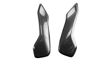 Carbon Headlight Side Panels for Yamaha MT-07 2021- Carbon+Fibreglass | Plain Weave | Glossy