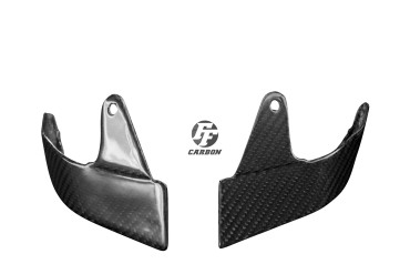 Carenado de faros (partes laterales) Carbono por Yamaha MT-09 2017- Carbono+Fibra de Vidrio | Patron Enlazado | Brillante