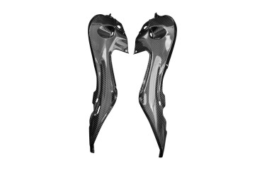 Carbon Seat Inlays for Suzuki Hayabusa 2021- Carbon+Fibreglass | Twill Weave | Glossy