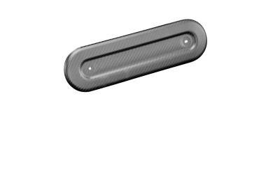 Rivestimento laterale 22,3 cm di distanza tra i fori di scarico Carbonio per Yamaha MT-01 