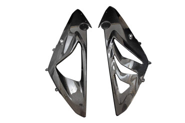 Carénage Latéral Racing Carbone pour BMW S1000RR Carbone+Fibre de Verre | Toile Sergé | Brillant