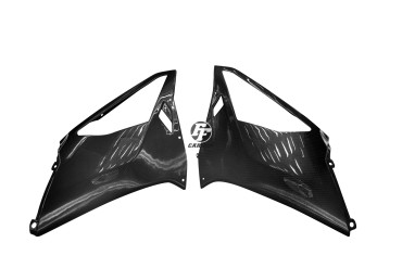 Rivestimento laterale Carbonio per Aprilia RSV 1000R 2004-2009 Carbonio+Fibra di Vetro | Spigato | Brillante
