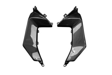 Carbon Side Panels for Aprilia Shiver 2007-2009 Carbon+Fibreglass | Twill Weave | Glossy