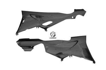 Carbon Side Panels for BMW K1200S / K1300S Carbon+Fibreglass | Twill Weave | Glossy
