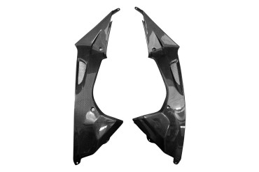 Carbon Side Panels for BMW S 1000 RR 2009-2014 Carbon+Fibreglass | Plain Weave | Glossy