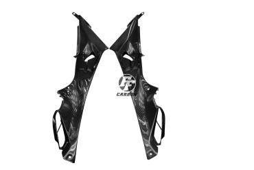 Carénage Latéral Carbone pour BMW S1000R 2014-2016 Carbone+Fibre de Verre | Toile Sergé | Brillant