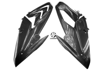Carenado lateral Carbono por BMW S1000RR 2015- Carbono+Fibra de Vidrio | Patron Enlazado | Brillante