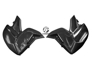 Carbon Seitenverkleidung für Ducati Hyperstrada / Hypermotard 821 2013-2015 939 2016- Carbon+Fiberglas | Köper | Glossy