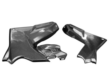 Carbon Side Panels for Ducati Multistrada V4 2021- Carbon+Fibreglass | Plain Weave | Glossy