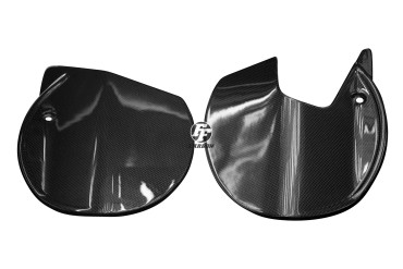 Carbon Side Panels for Ducati Scrambler Cafe Racer 2017- Carbon+Fibreglass | Plain Weave | Glossy