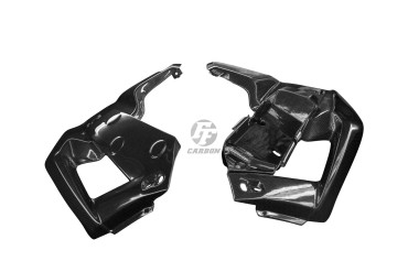 Carenado lateral Carbono por KTM 690 SMC R 2019- 100% Carbono | Patron Sencillo | Brillante