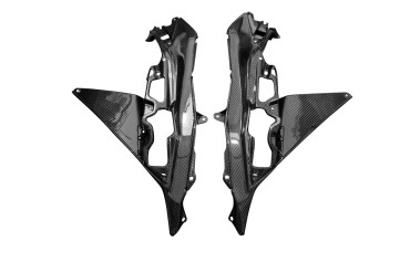 Carénage Latéral Carbone pour Kawasaki Ninja 650 2020- 100% Carbone | Toile Sergé | Brillant