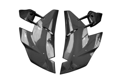 Carénage Latéral Carbone pour Kawasaki Ninja H2 2015+ / H2R 2015+ Carbone+Fibre de Verre | Toile Contraignant | Brillant