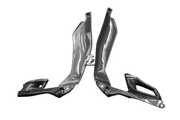 Carenado lateral Carbono por Kawasaki Z1000 2014-2018 Carbono+Fibra de Vidrio | Patron Enlazado | Brillante