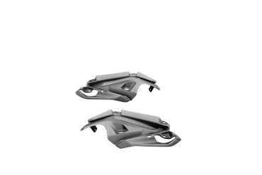 Rivestimento laterale Carbonio per Kawasaki Z900 2017-2019 Carbonio+Fibra di Vetro | Tela | Opaco
