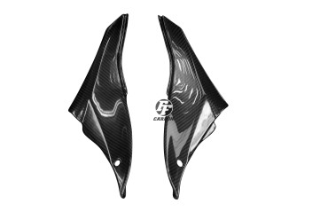Rivestimento laterale Carbonio per Kawasaki ZX-10R 2008-2009 100% Carbonio | Spigato | Brillante