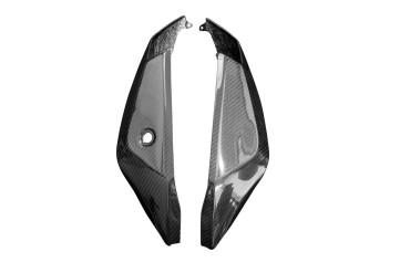 Carenado lateral Carbono por Kawasaki ZX-10R 2021- Carbono+Fibra de Vidrio | Patron Enlazado | Brillante