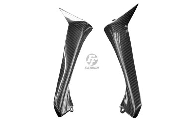 Carenado lateral Carbono por Kawasaki ZX6R 2013- Carbono+Fibra de Vidrio | Patron Enlazado | Brillante