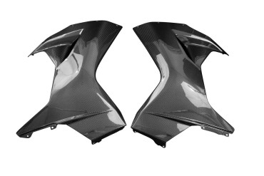 Carénage Latéral Carbone pour MV Agusta F3 / Brutale 675 / 800 2013-2015 Carbone+Fibre de Verre | Toile Sergé | Brillant