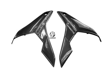 Carenado lateral Carbono por Suzuki GSR 750 100% Carbono | Patron Enlazado | Brillante