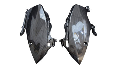 Rivestimento laterale Carbonio per Suzuki Hayabusa 2021- Carbonio+Fibra di Vetro | Spigato | Brillante