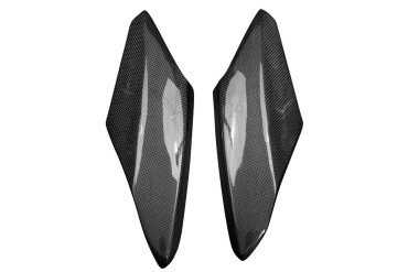 Carbon Side Panels for Triumph Speed Triple 1200 2021- Carbon+Fibreglass | Plain Weave | Glossy