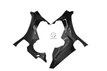 Carénage Latéral Carbone pour Yamaha R1 2015-2019 Carbone+Fibre de Verre | Toile Contraignant | Brillant